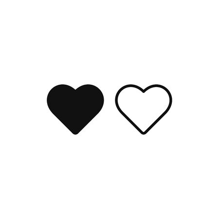 Heart icon vector. Love signのイラスト素材