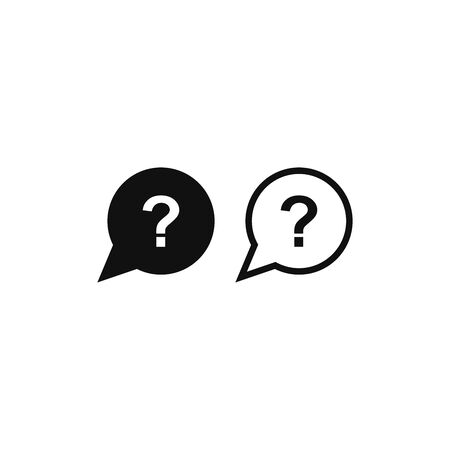 Question mark icon vector. Help sign, FAQ symbolのイラスト素材