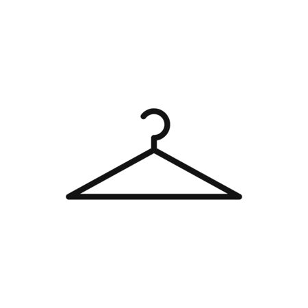 Hanger icon vector. Clothes hanger signのイラスト素材