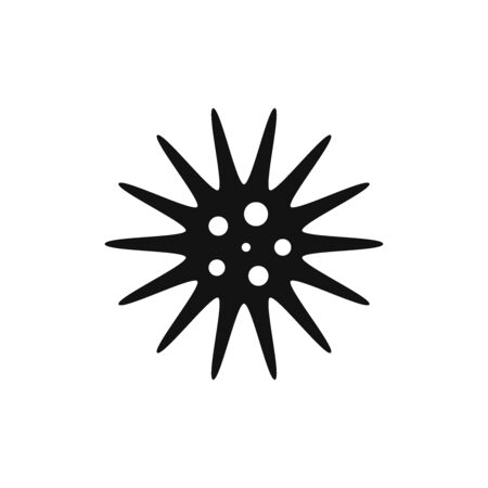Bacteria icon vector. Virus signのイラスト素材