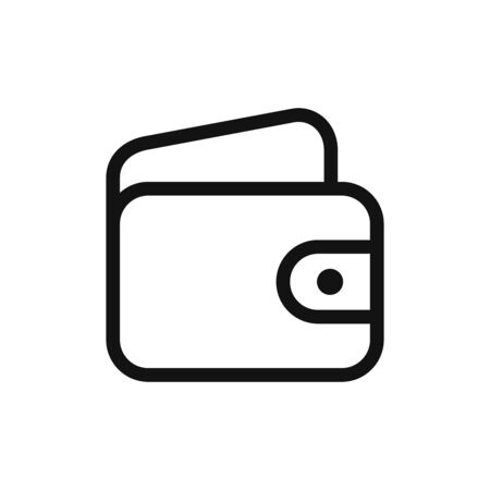 Wallet icon vector. Money signのイラスト素材