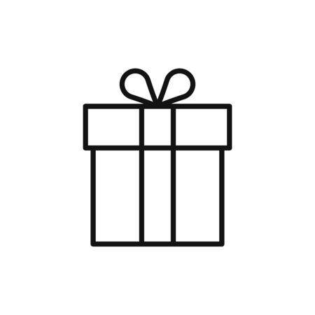 Gift icon vector. Present signのイラスト素材