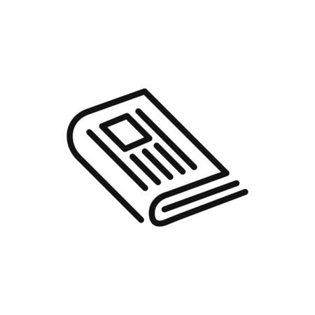 Newspaper icon vector. News signのイラスト素材