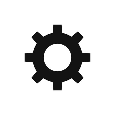 Gear icon vector. Setting signのイラスト素材