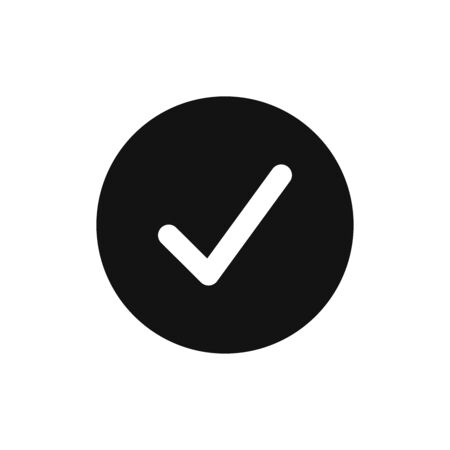 Check mark icon vector. Tick signのイラスト素材