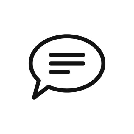 Speech bubble icon vector. Chat signのイラスト素材