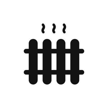 Radiator icon vector. Heater signのイラスト素材