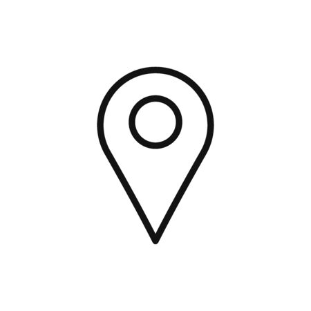Map pin icon vector. Location signのイラスト素材