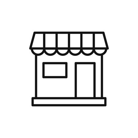 Store icon vector. Simple store signのイラスト素材