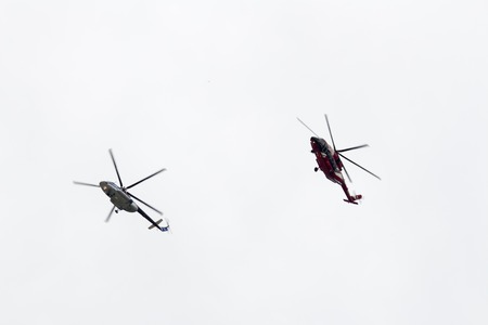 Russian Federation, city of Zhukovsky, Ramenskoye airfield. July 22, 2017. Moscow International Aviation and Space Salon MAKS-2017.のeditorial素材