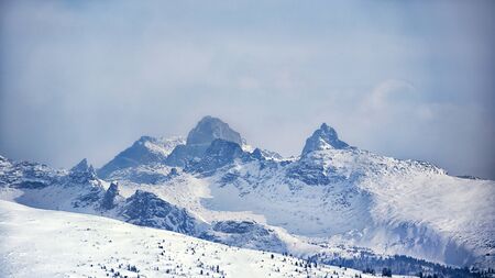 the landscape in the white mountains of Ergaki