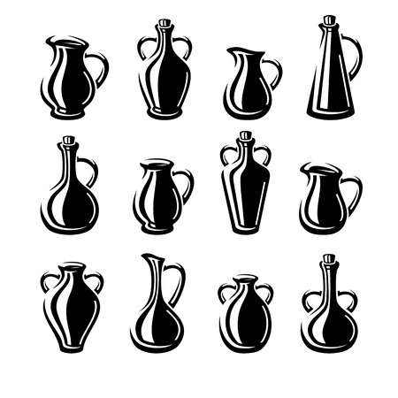 Jugs set. Vectorのイラスト素材