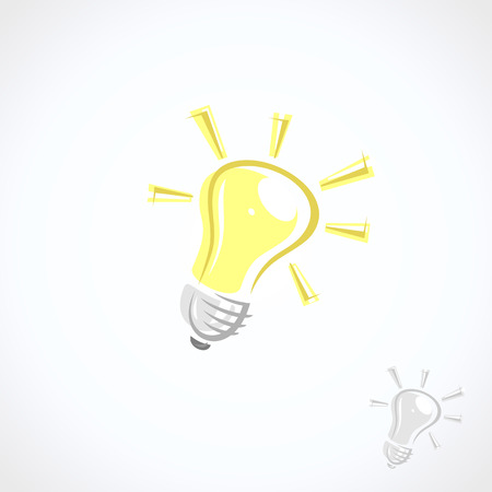 Light bulb. Idea vector illustration.のイラスト素材