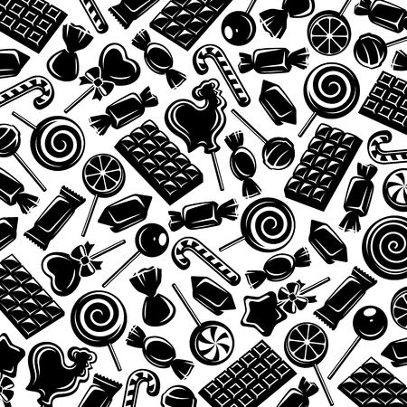 Candies background. Vector illustration foodのイラスト素材
