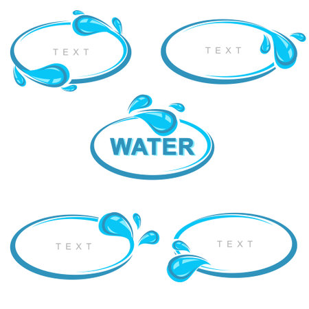 Collection water icons. Water icons set. Vectorのイラスト素材