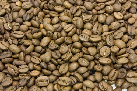 Layer of coffee beansの写真素材