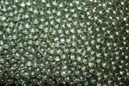 Glass balls, background texture of glass balls.の写真素材