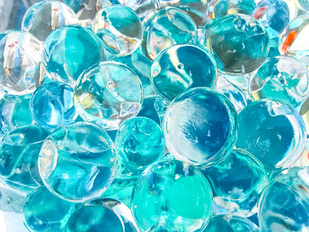 Glass balls, background texture of glass balls.の写真素材