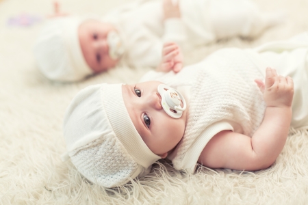 Two small babysの写真素材