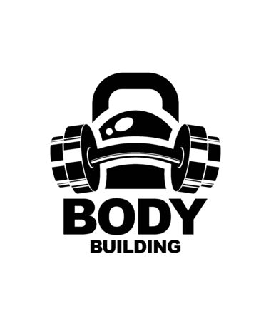 Dumbbell and kettlebellのイラスト素材