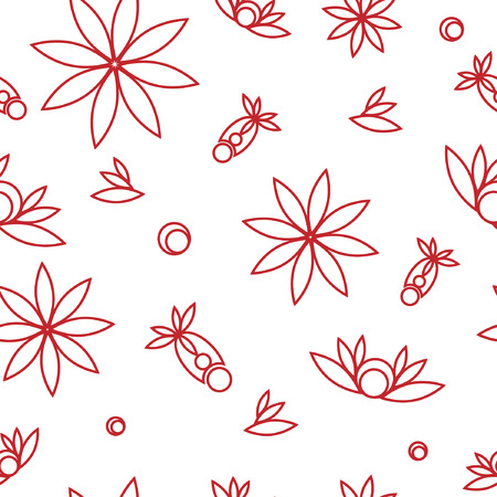 Seamless floral textureのイラスト素材