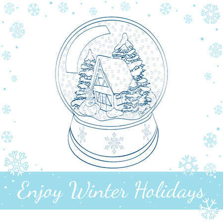 Christmas gingerbread, cookies decorated white icing and glass of milk. Vector hand drawn line art illustrationのイラスト素材