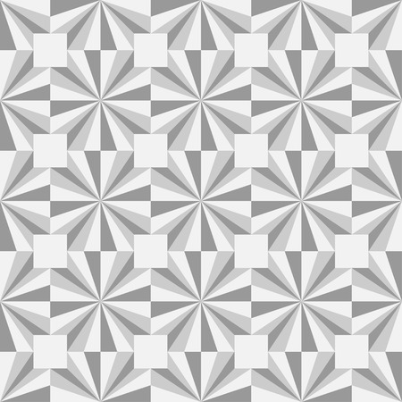 Monochrome geometric seamless pattern. Background. Vector illustrationのイラスト素材