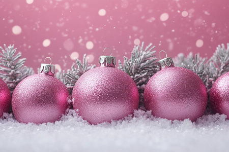 Beautiful festive decorations on the Christmas tree. Close-up. Beautiful Christmas background. The concept of decorations and decor for the new year. New Year's Card 2025の素材