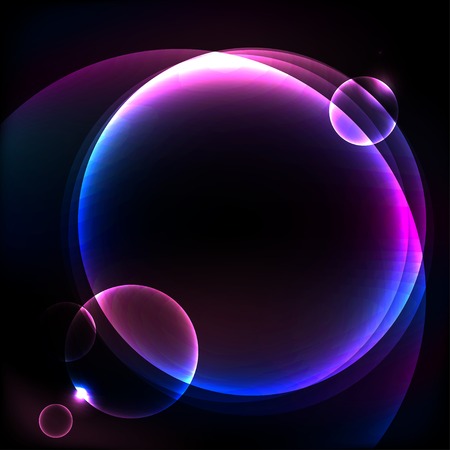 Vector Illustration of Shiny cosmic sphere backgroundのイラスト素材