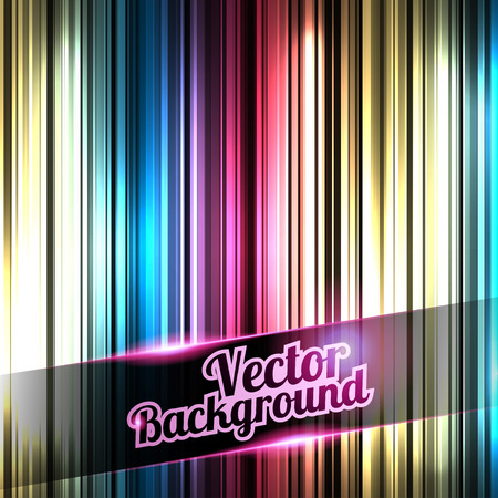 Vector Illustration of  Colorful and shiny stripes background. With place for your textのイラスト素材