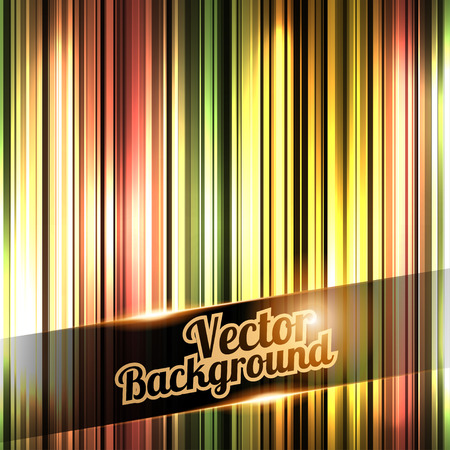 Vector Illustration of  Colorful and shiny stripes background. With place for your text.のイラスト素材
