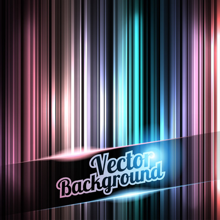 Vector Illustration of  Colorful and shiny stripes background. With place for your text.のイラスト素材