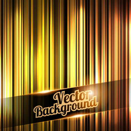 Vector Illustration of  Goldenand shiny stripes background. With place for your textのイラスト素材