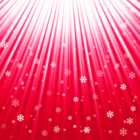 Christmas texture with shining snowflakes and raysのイラスト素材