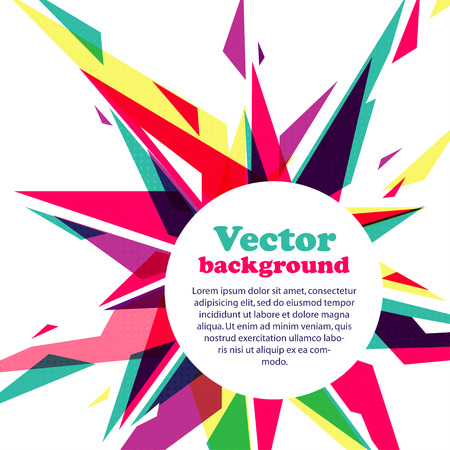 Vector Illustration of Vector Illustration of Star frame for your text. Abstract backgroundのイラスト素材