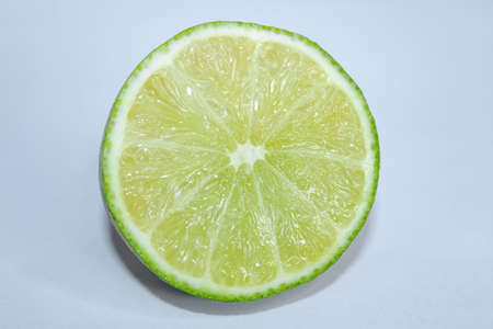 lime on a white backgroundの写真素材