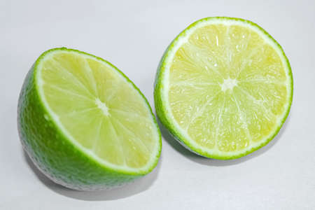 lime on a white backgroundの写真素材