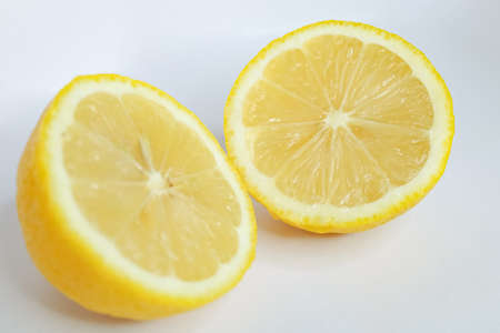 lemon on a white backgroundの写真素材