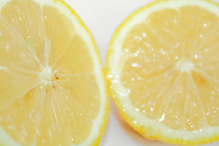 lemon on a white backgroundの写真素材
