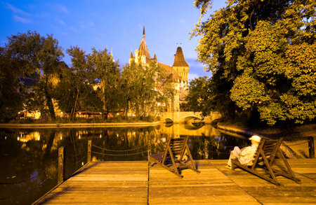 Vajdahunyad Castle in Budapestの写真素材