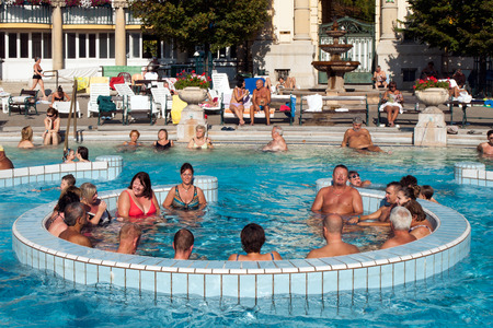 Szechenyi Baths in Budapestのeditorial素材