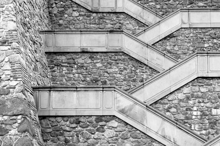 Bratislava. Stairs.のeditorial素材