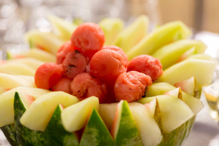 Fruit on the tableの写真素材