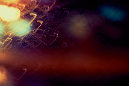 Abstract circular bokeh background of night light