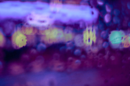 Abstract circular bokeh background of night lightの写真素材