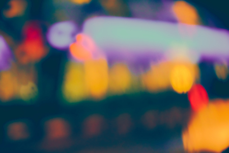 Abstract circular bokeh background of night lightの写真素材