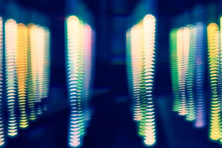 Abstract and blurry background with bright colors. Blur abstract colorful light background, used for web design and visualization of music.の写真素材