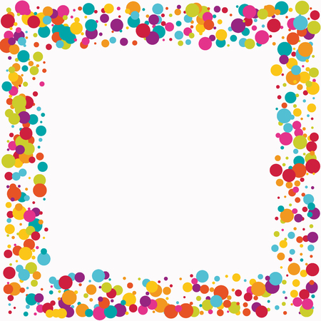 Celebrate color circle vector confetti background.のイラスト素材