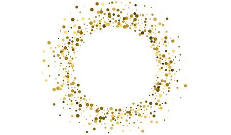 Gold Sparkle Paper Design. Abstract Rain Pattern. Effect Postcard. Gold Splash Isolated Background. Shine Modern Card.のイラスト素材