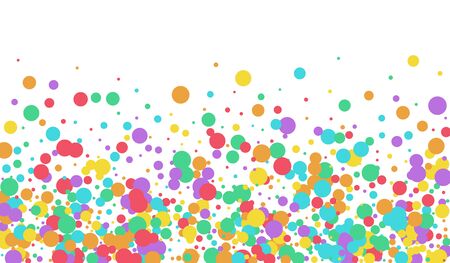 Green Circle Abstract Design. Celebration Shine Pattern. Happy Card. Yellow Dot Happy Postcard. Dot FallingFestive Pattern.のイラスト素材